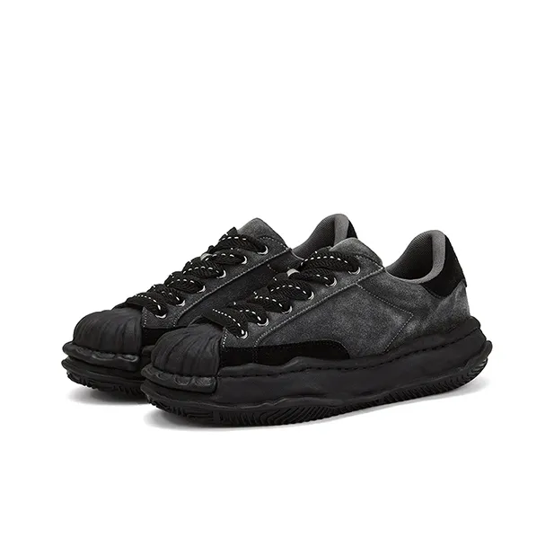 FANZAO Anti Slip Wear Resistant Low Top Casual Shoes Unisex Black-2