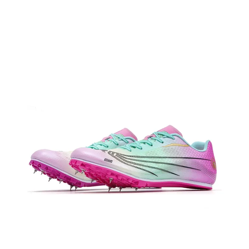 KZANSI Slip-Resistant Breathable Impact-Resistant Low-Top Steel Stud Sprint Running Shoes Unisex-3