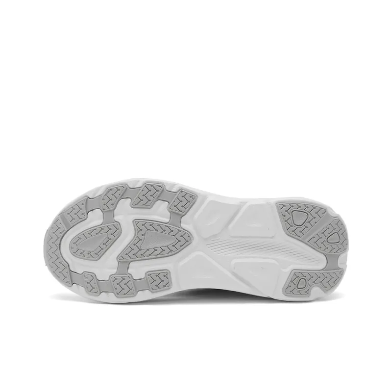 Warrior Cushioning Breathable Rebound Low Top EVA Midsole Rubber Outsole Casual Running Shoes Men's White-5