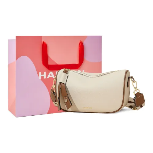 HARSON Crossbody Bags Off White With Brown