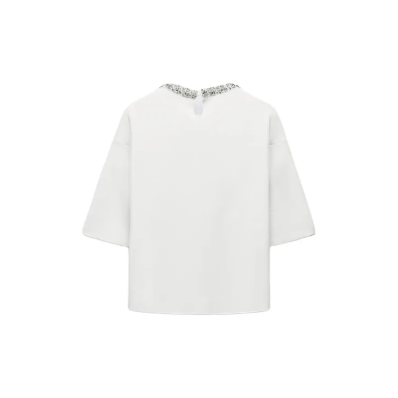 ZARA T-Shirts Women's White-1