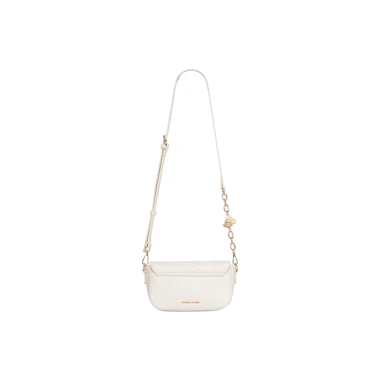 Disney PU Small Square Bag, Crossbody Bag, Shoulder Bag Medium Size Women's White/Black-2