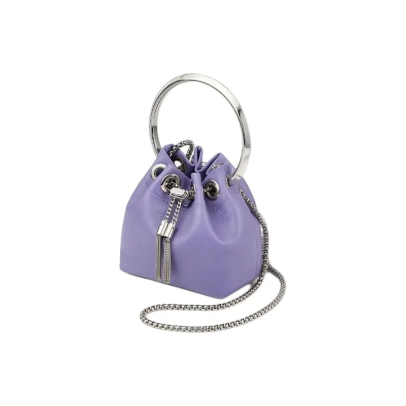 Jimmy Choo Leather Handbag Mini Women's Tanzanite Blue-1