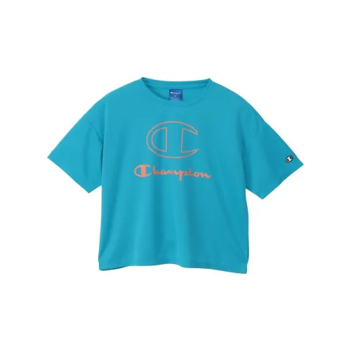 Champion T-Shirts Women's Turquoise Color