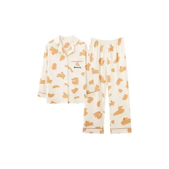 MIIOW Pajama Set Women's Earth Yellow Rabbit