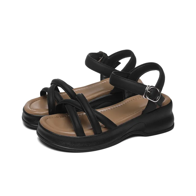Golden Silk Rabbit One Strap Sandals Women's-2