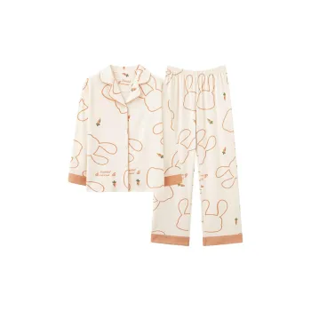 MIIOW Pajama Set Women's Milk White Carrot