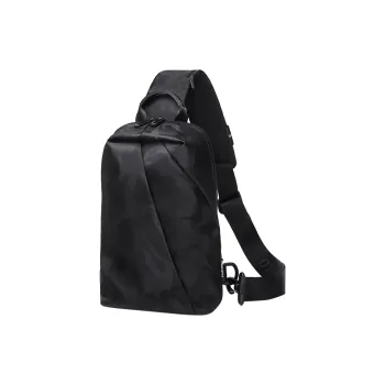 POLO Fabric Sling Bag Large Size Men's Black/Gray