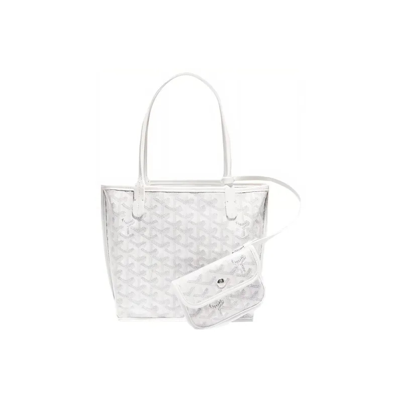 GOYARD Anjou Calfskin Tote Handbag Mini Women's White-0