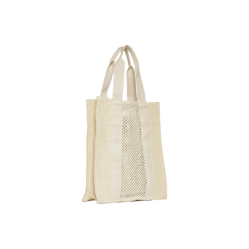 ISABEL MARANT Striped Woven Top Handle Bag-2