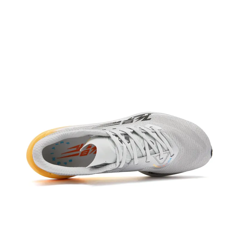 QIAODAN Flying Shadow PB4.0 Running Shoes Women's Low Top Gray Silver Atomic Orange-3