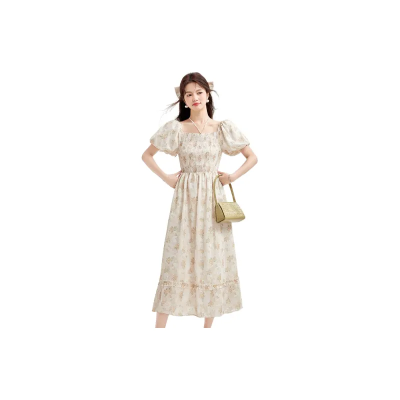 Emodues Short Sleeved Dress Women's-10