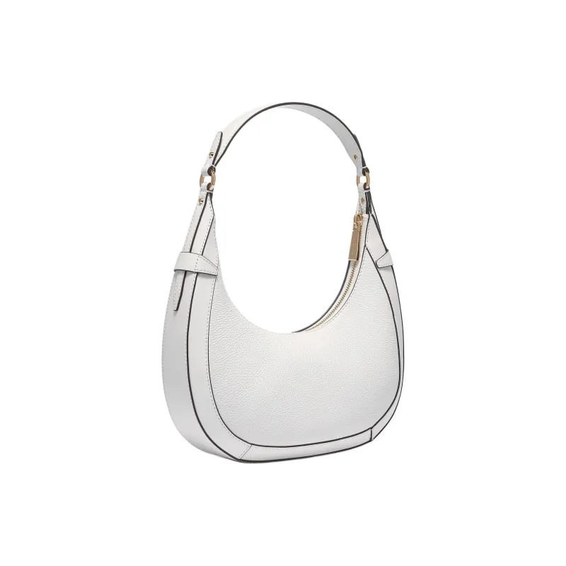 MICHAEL KORS Cow Leather With Artificial Leather One Shoulder Handbag Trumpets Women's White-1