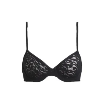 CALVIN KLEIN UNLINED TRIANGLE Bra Europe Version Women's Black