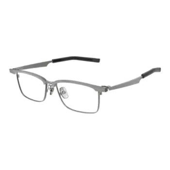 Four Nines Pure Titanium Irregular Shape Eyeglass Frames Unisex Silver