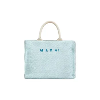 MARNI Polyamide With Leather One Shoulder Handbag Women's Blue