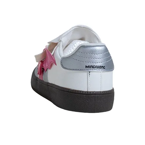 MINGKUANG Streetwear Cream Puff Shoes, Box Anti Slip Wear Resistant Low Top Skateboard Shoes Women's Pink-4