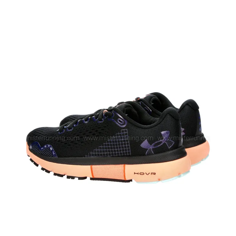 Under Armour Hovr Infinite 4 Running Shoes 'Black Lunar Coral' Women's-3