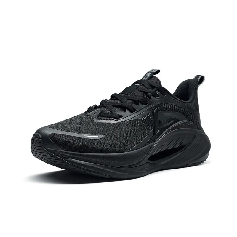 XTEP Hydrogen Wind 7.0 Cushioning Rebound Lightweight Breathable Low Top Casual Running Shoes Women's Black Knight Wind-2