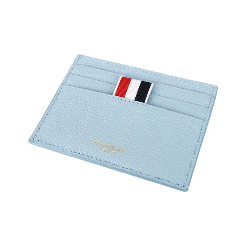 THOM BROWNE· Cow Leather Card Holder Men's Light Blue-1