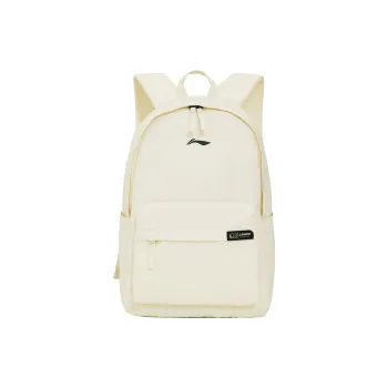 LiNing Polyester Backpack Regular Unisex Ecru