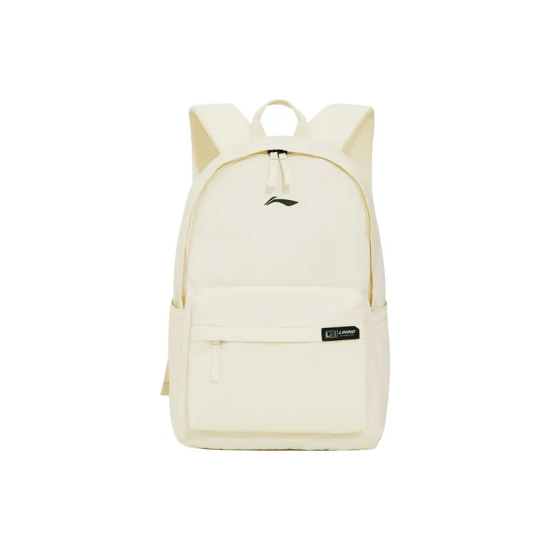 LiNing Polyester Backpack Regular Unisex Ecru-0