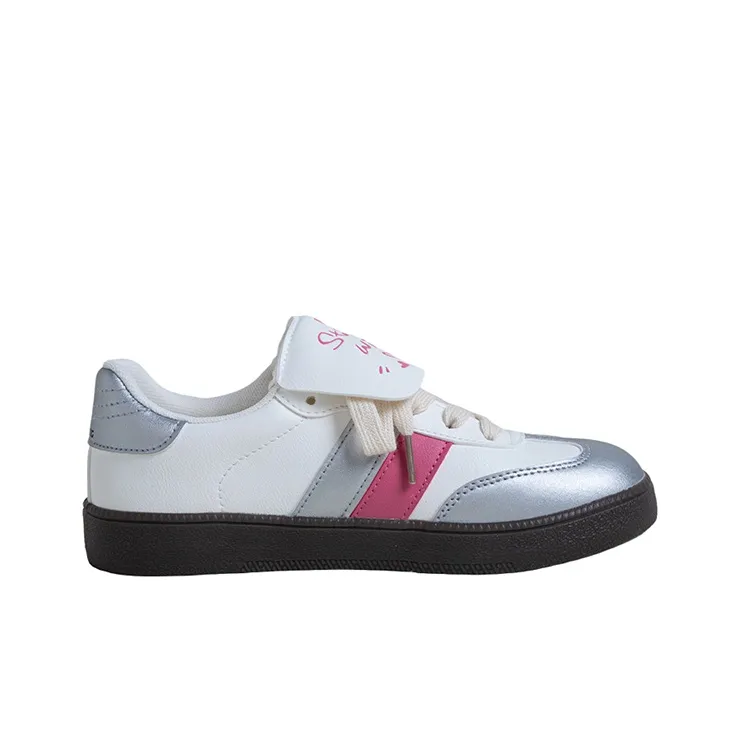 MINGKUANG Streetwear Cream Puff Shoes, Box Anti Slip Wear Resistant Low Top Skateboard Shoes Women's Pink-1