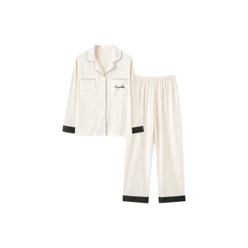 MIIOW Pajama Set Women's Milk White Cherry