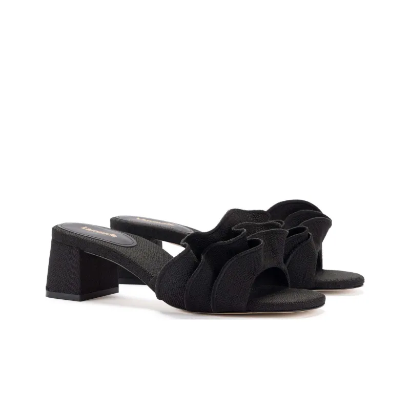 Larroude Slide Slippers 4.5cm Women's Black-2
