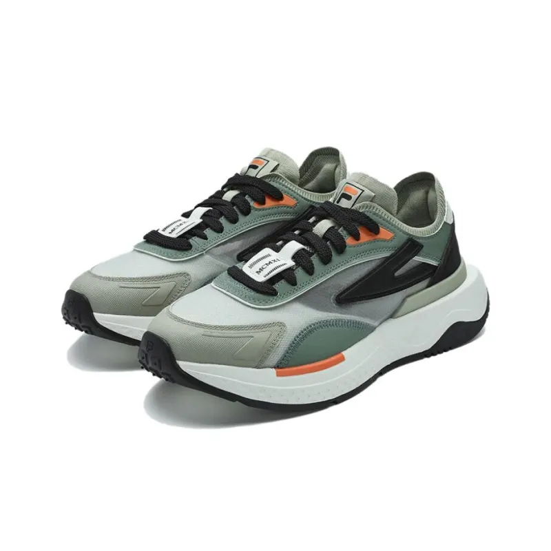 FILA PIONIERE Pioneer Abrasion Resistant Low Top Chunky Sneakers Men's Green-2