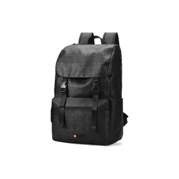 ONRF PVC Laptop Backpack Large Size Unisex Cool Black