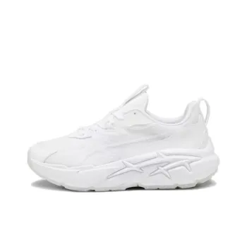 PUMA Spina Nitro Tonal Pure Luxe Anti Slip Wear Resistant Low Top Casual Shoes Women's White