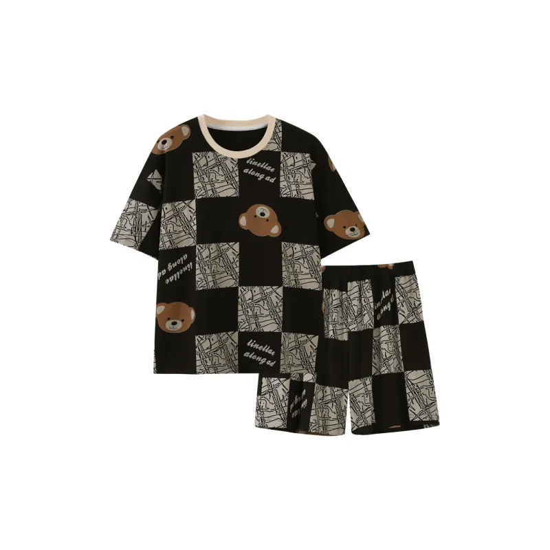 The Story Of The Flower Season Pajama Set Women's Black-0