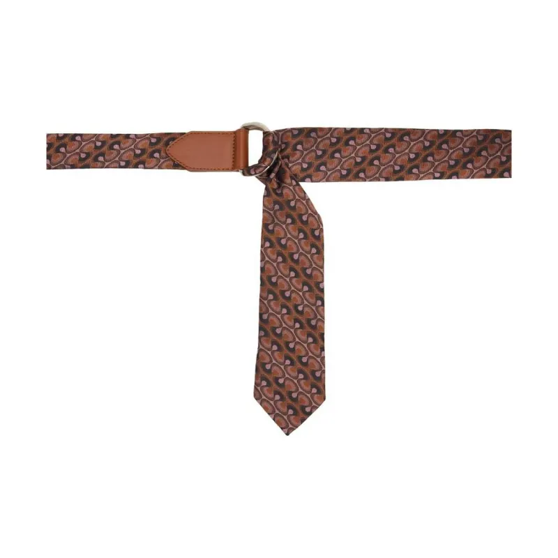 DRIES VAN NOTEN Jacquard Pattern Belt Men's Multicolor Width 5.5CM-1