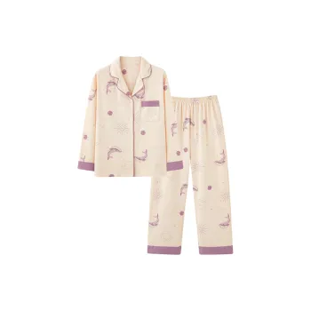 MIIOW Pajama Set Women's Light Skin Dolphin