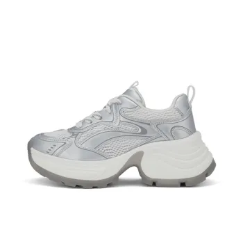 ZSBELLA Abrasion Resistant Breathable Height Increasing Low Top Chunky Sneakers Women's
