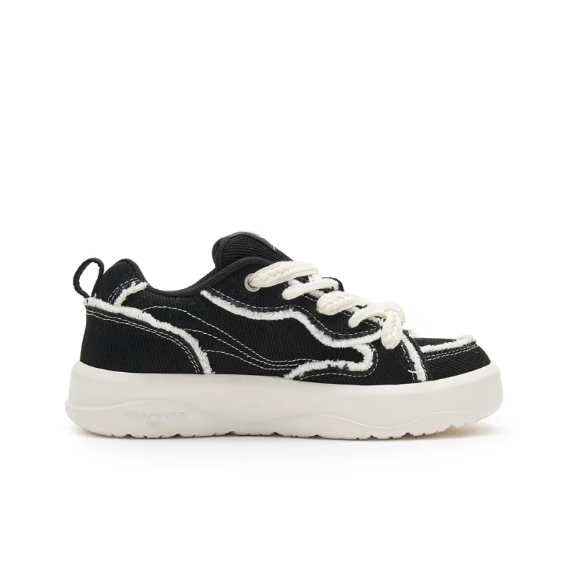 Champion Broken Splicing Skateboard Shoes Women's Black-1