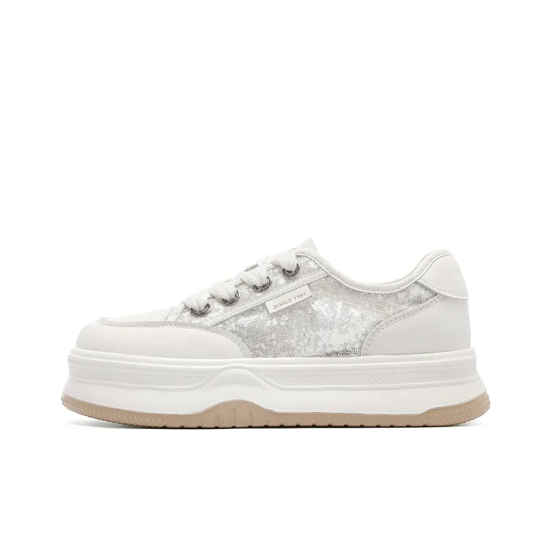 ST&SAT Lightweight And Breathable Mid Top Skateboard Shoes Women's-5