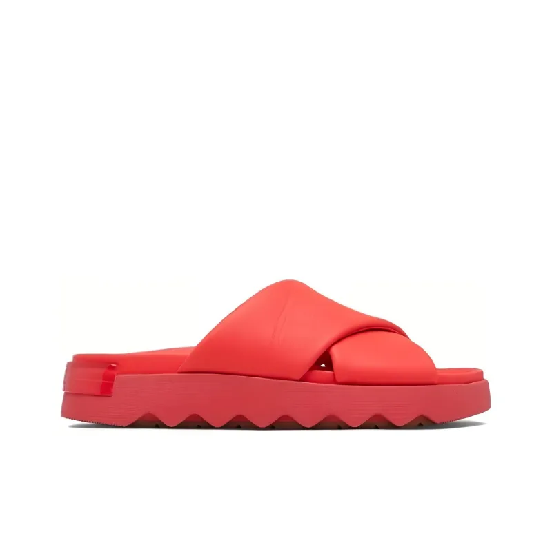 SOREL Rubber Sole Slide Slippers Women's Red-1