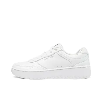 Skechers Court Classics Slip Resistant And Breathable Low Top Skateboard Shoes Women's White