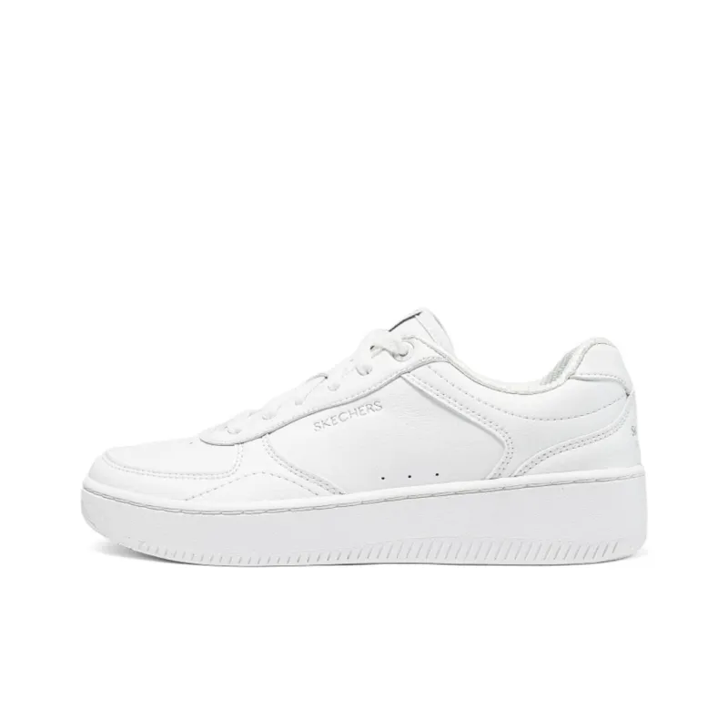 Skechers Court Classics Slip Resistant And Breathable Low Top Skateboard Shoes Women's White-0
