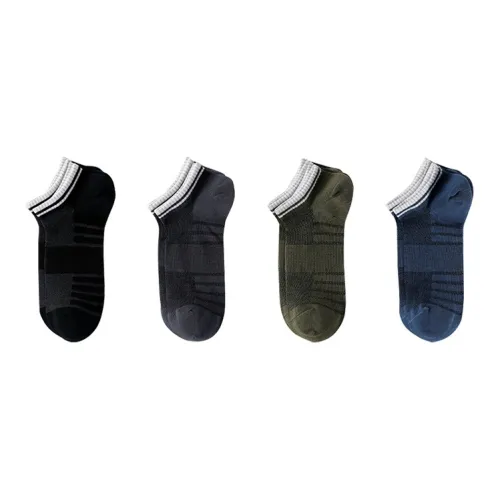 GANGSHA Ankle Socks Men's 4 Pack