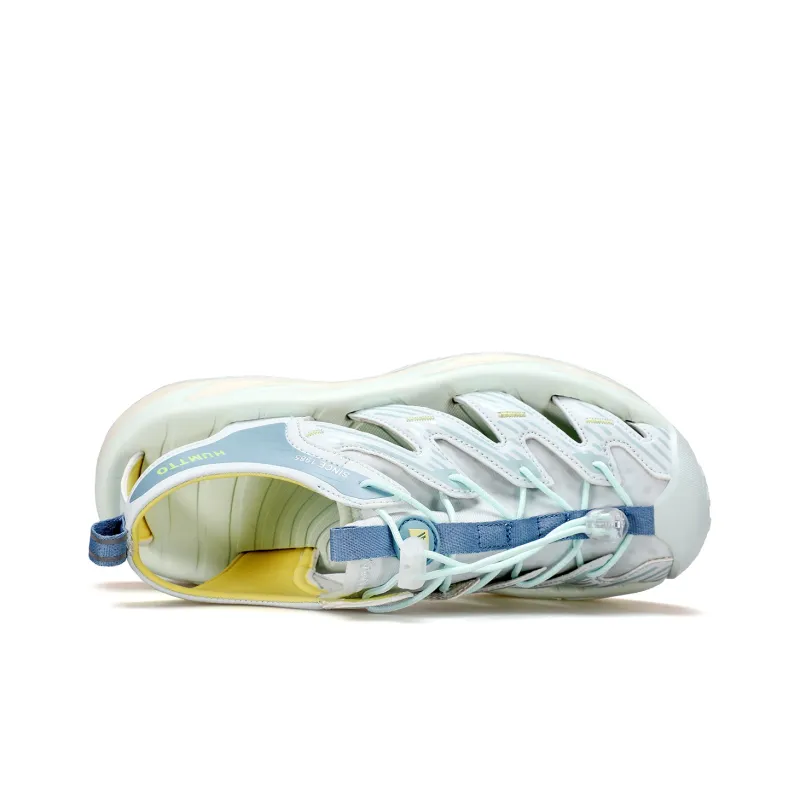 HUMTTO Beach Sandals Women's Ivory White Ice Blue-3
