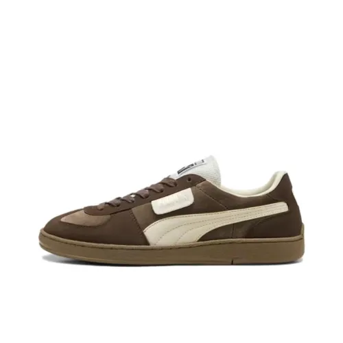 PUMA Superteam Non-slip Lightweight Low-Top Skateboard Shoes Unisex Brown