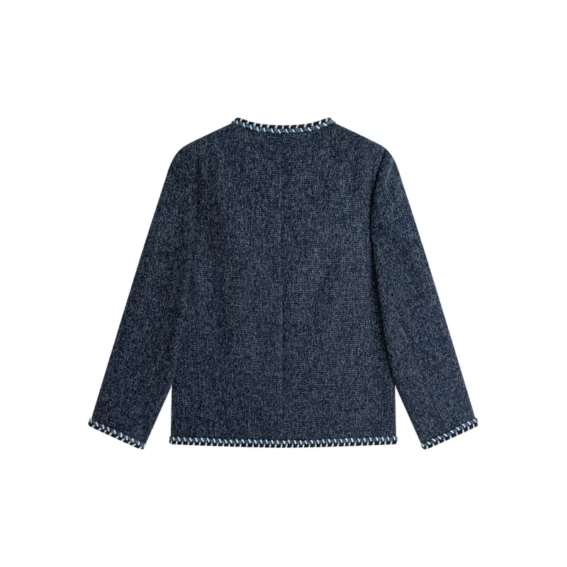 Famanxuan Jackets Coats Women's Sicilian Blue-1