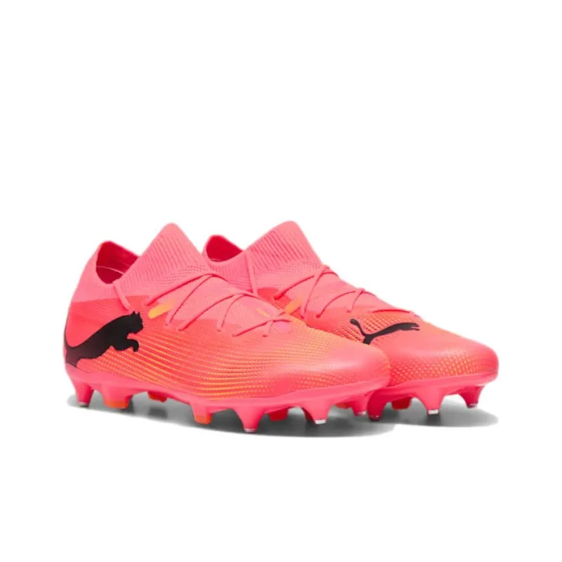 PUMA Future Anti Slip Wear Resistant Soccer Shoes Men's Red-3