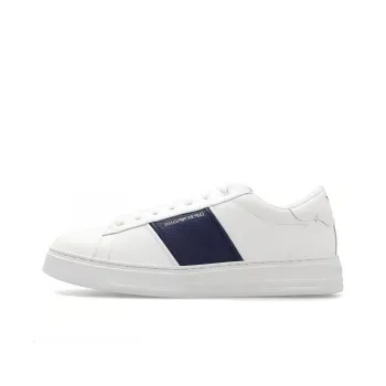 EMPORIO ARMANI Logo print Leather Sneakers