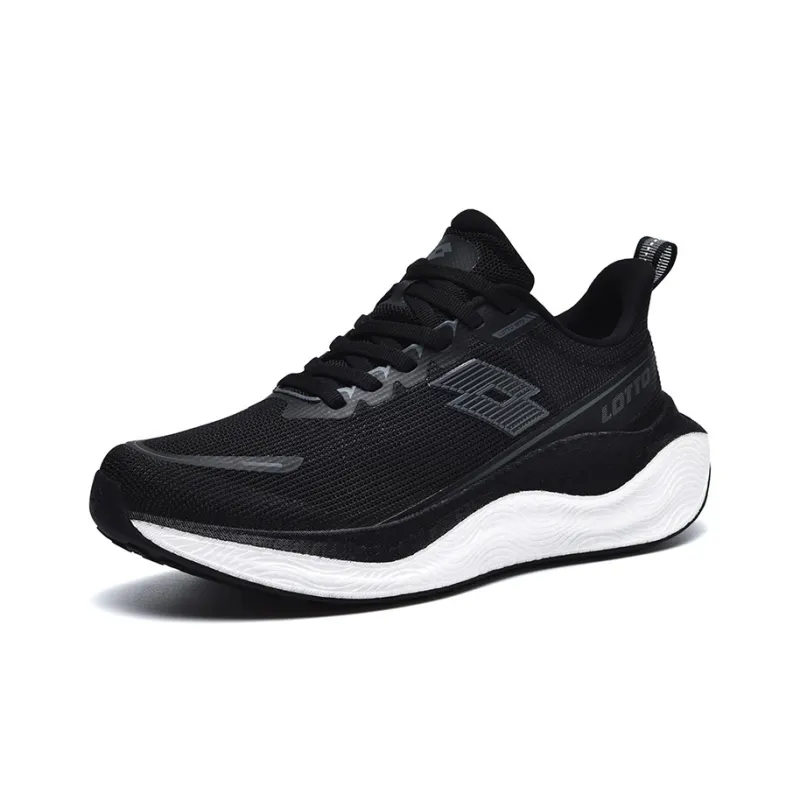 LOTTO Anti Slip Wear Resistant Low Top Running Shoes Women's Black White-1