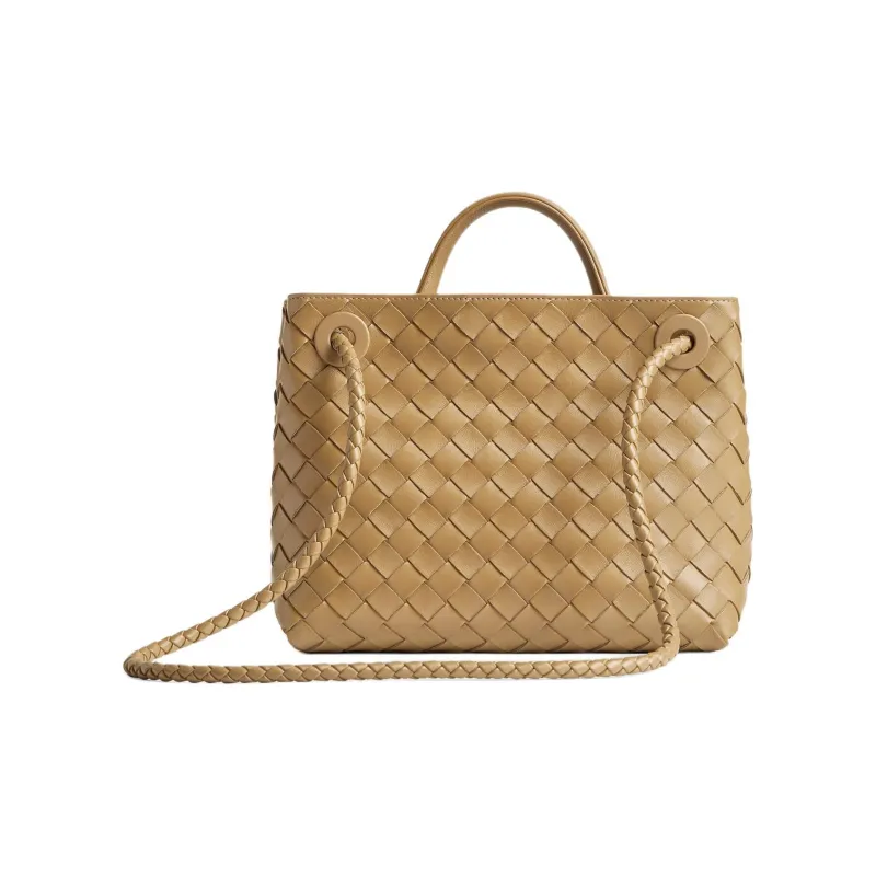Bottega Veneta Andiamo Series Sheepskin Shoulder Bag, Crossbody Bag, Handbag Trumpets Women's Dark Nut Brown-2