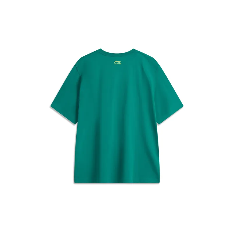 LiNing T-Shirt Men's Dark Peacock Green-1